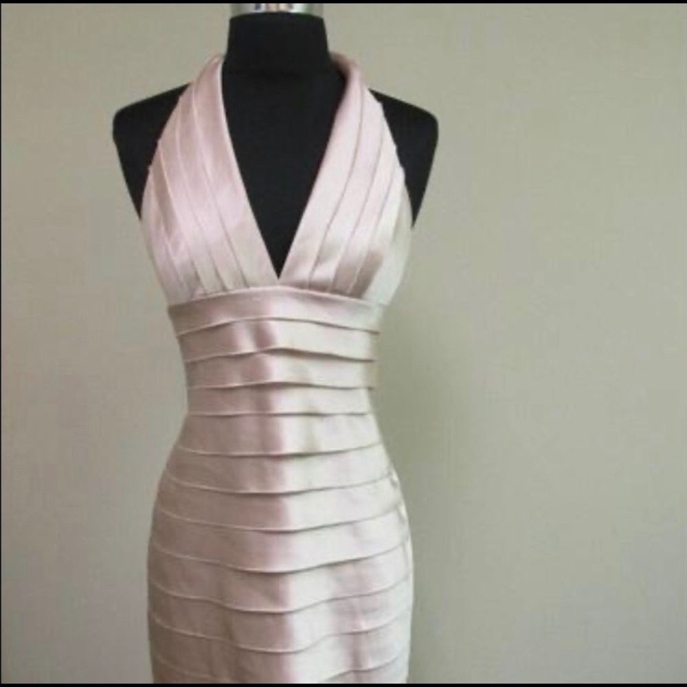 BCBG long dress. Great party dress. Open back. 
Size 2